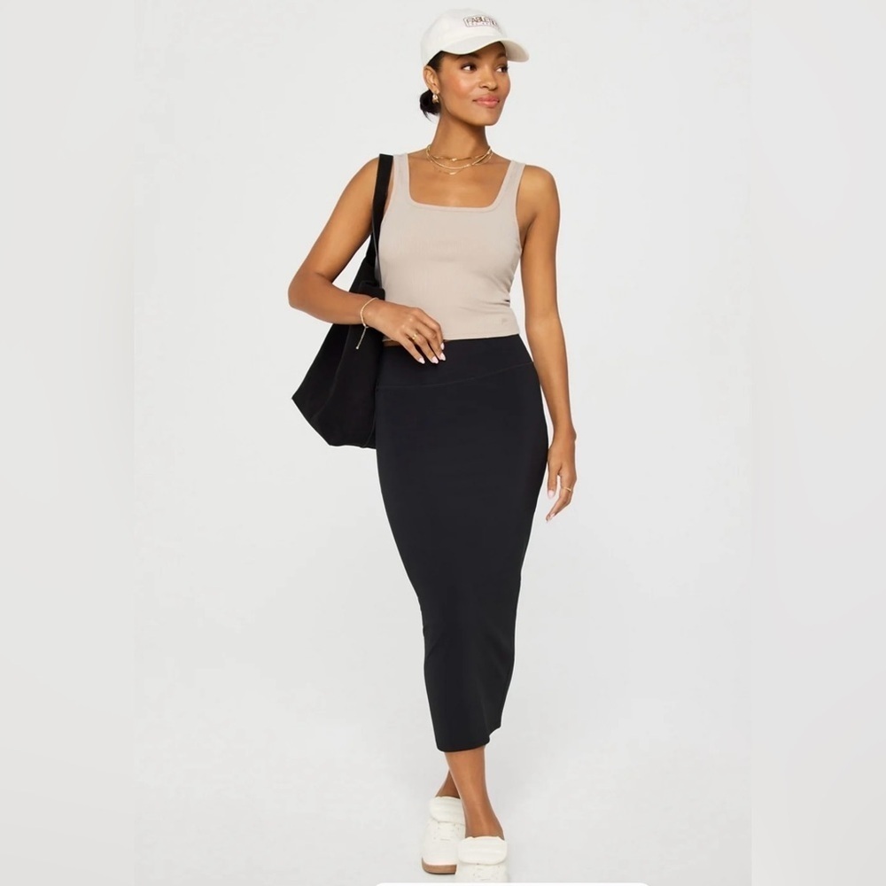Fabletics Black Midi Pencil Skirt